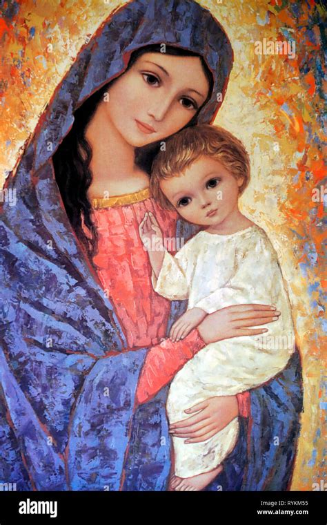 Mary and jesus painting hi-res stock photography and images - Alamy