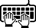 Typing icon PNG and SVG Vector Free Download