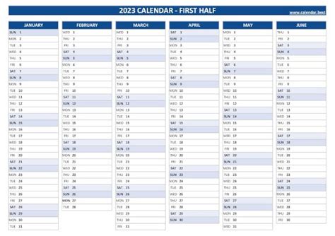 2023 half year calendar to print 2024 calendar 2024 calendar - free ...