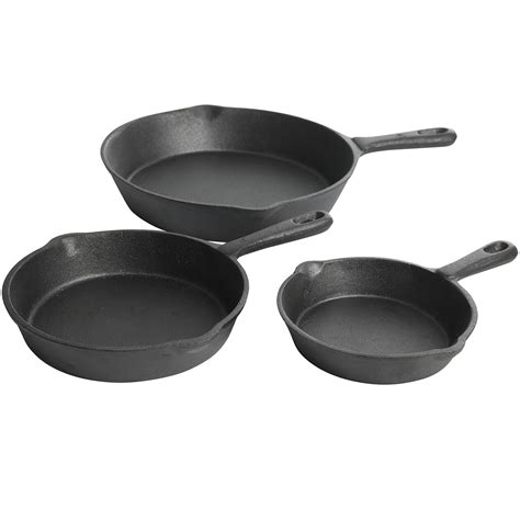 3PC CAST IRON SKILLET SET | At Home