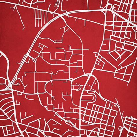 University of Maryland Campus Map Art by City Prints - The Map Shop