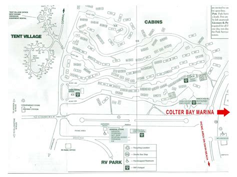 Colter Bay Tent Village Map - Printable Maps Online