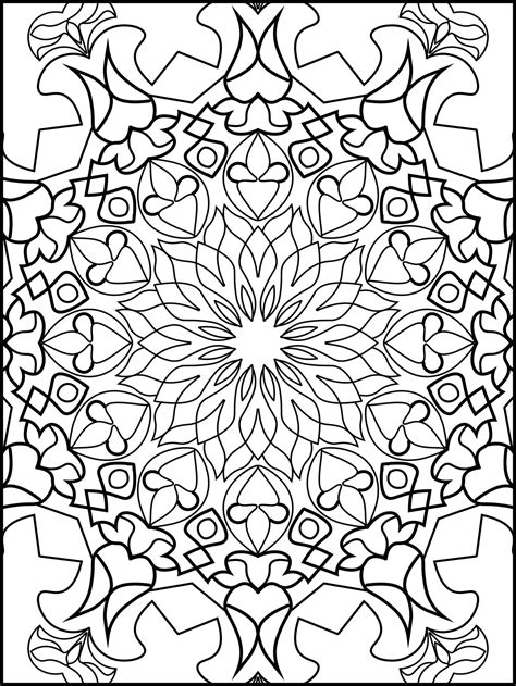 Mandala coloring pages 17797089 Vector Art at Vecteezy