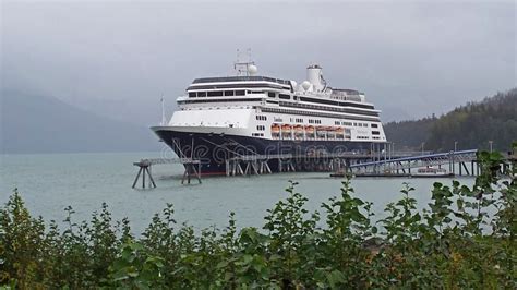 Cruise Ship in the Harbor at Haines, Alaska Editorial Photo - Image of ...