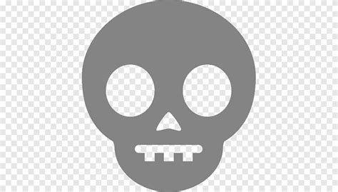 Human skull symbolism Emoji Emoticon, skull, logo, head png | PNGEgg