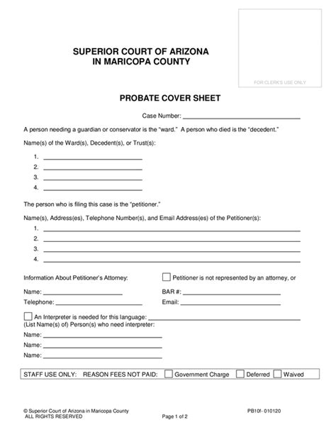 Probate Maricopa County Forms - CountyForms.com