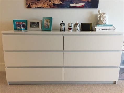 Ikea MALM Chest of 6 Drawers, Dresser, White | in Chelsea, London | Gumtree