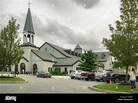 St Joseph Catholic Church, Downingtown, PA Side view Stock Photo - Alamy