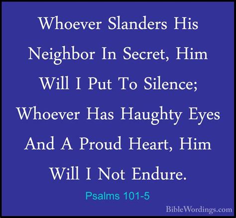 Psalms 101 - Holy Bible English - BibleWordings.com