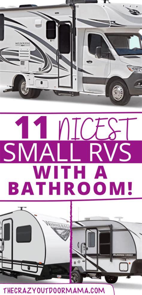 11 Best Small RVs With a Shower and Toilet (Pics + Floor Plans) – The Crazy Outdoor Mama