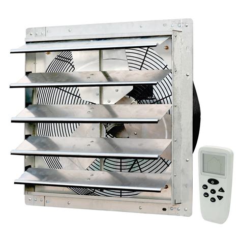 iLIVING 18 in. 1736 CFM Power Variable Speed Exhaust Shutter Fan with ...