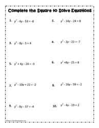 Completing The Square Worksheet Hard - Livinghealthybulletin