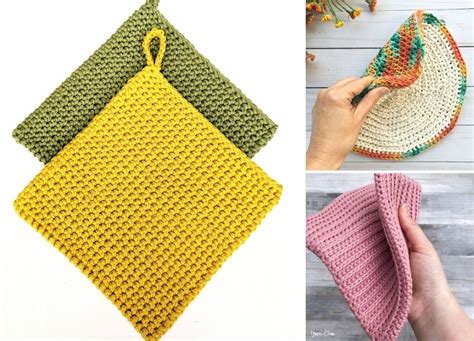 Easy Crochet Potholders - Free Patterns - Pattern Center