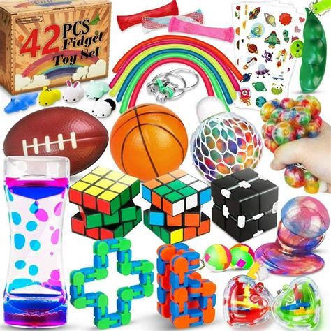 42 Pcs Sensory Fidget Toys Pack,Stress & Anxiety Relief Tools Bundle Figetget Toys Set - Walmart ...