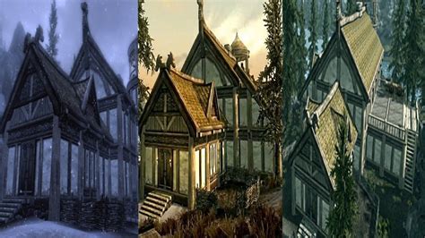 Skyrim Hearthfire DLC - All 3 Houses Build Guide (Morthal, Dawnstar, Falkreath) - YouTube