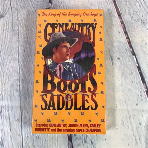 VINTAGE VHS TAPE 1998 Sealed Boots & Saddles Cowboys Western Gene Autry Burnette $9.09 - PicClick