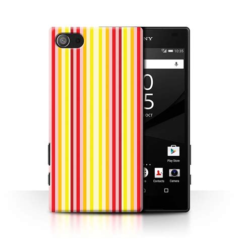 STUFF4 Case/Cover for Sony Xperia Z5 Compact/4.6/Hot Beach Stripes/Yellow Fashion | Fruugo UK