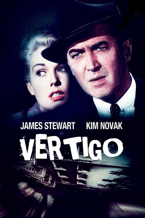 the poster for vertigoo starring james stewart and kim noyak as two people