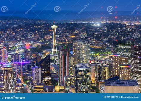 Seattle, Washington, USA Downtown Skyline Stock Image - Image of ...