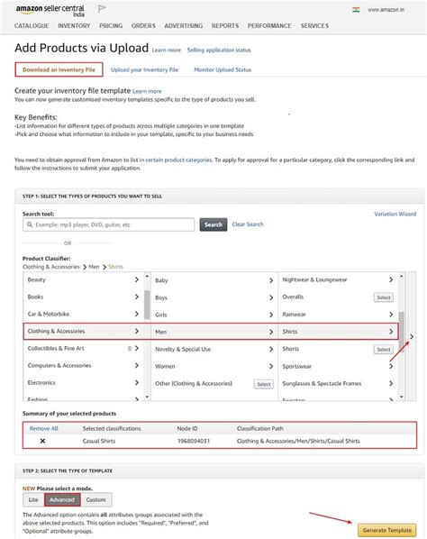 Amazon Product Listing Template Excel