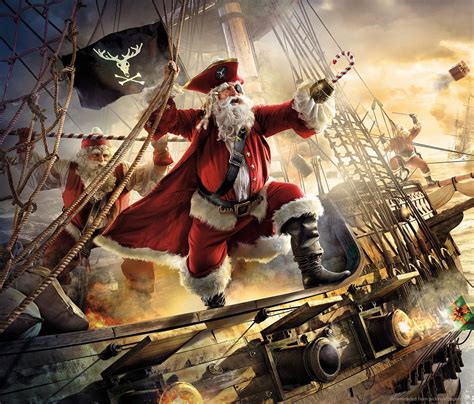 Pirates of the Caribbean Christmas wallpaper | Santa claus wallpaper, Christmas wallpaper, Hd ...