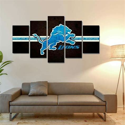 Lions wall art | Lion wall art, Detroit lions, Home decor decals