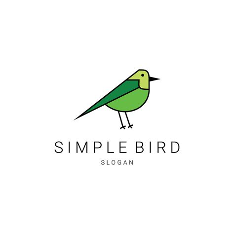 Simple Bird logo design icon template 13785725 Vector Art at Vecteezy