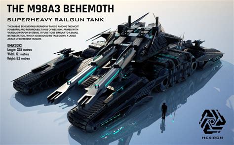 M98A3 Behemoth Superheavy Railgun Tank (UPDATED) | Future tank ...