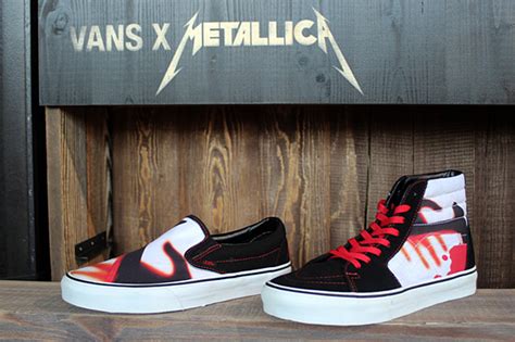 Metallica x Vans Sk8 & Slip On - les 30 ans de Kill Them All