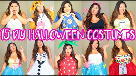 15 DIY Halloween Costumes! Last Minute, Cute & Easy! - YouTube