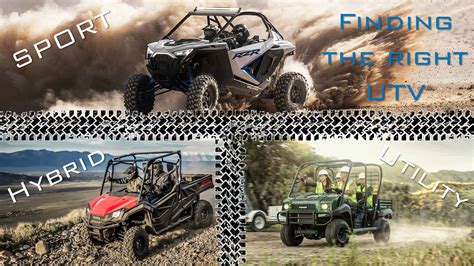 Which Side-by-Side (UTV) is Right for You Sport vs Utility vs Hybrid - Weekend Off Road Adventures