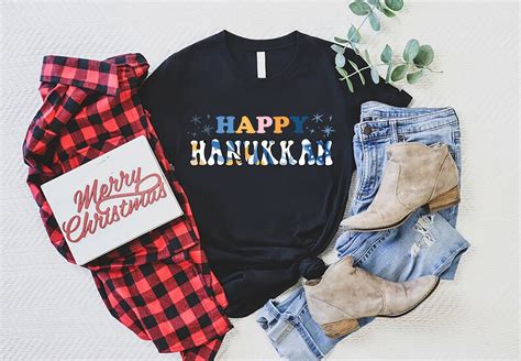 Happy Hanukkah Shirt, Jewish Shirt, Hanukkah Holiday Shirt, Family ...