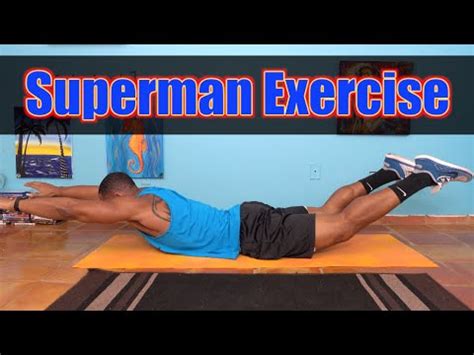 How to Do Superman Exercises - YouTube