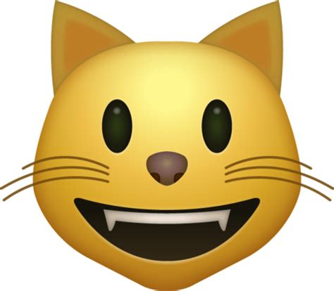 Smiling Cat Emoji [Free Download IOS Emojis] | Cat emoji, Smiling cat ...