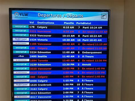 Flight delays, cancellations at Kelowna International Airport ...