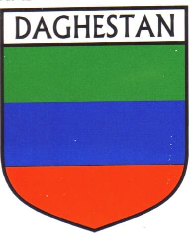 Daghestan Flag Crest Decal Sticker - The Sticker Boy