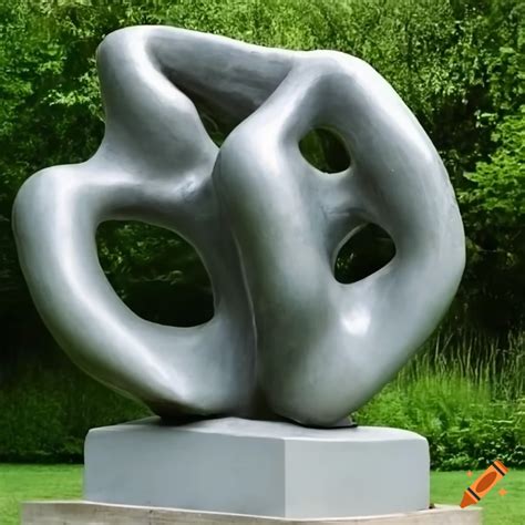 Abstract sculpture henry moore on Craiyon