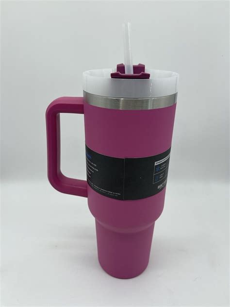 Stanley Adventure 40oz Tumbler W/Handle Lid/Straw Hot Pink/Azalea FREE ...