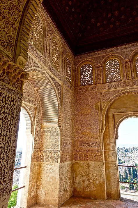 Free photo: alhambra, arches, moorish, decoration, plasterwork, spanish, architecture | Hippopx