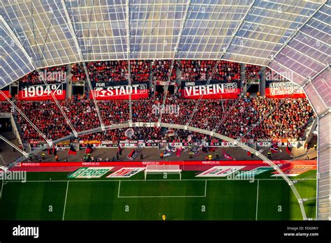 The stadium of the football club bayer 04 leverkusen hi-res stock ...