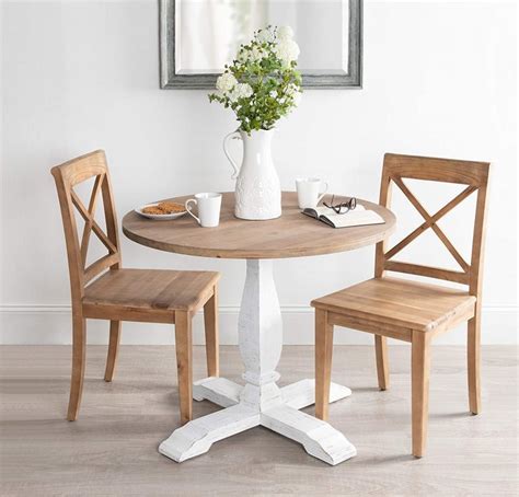 Small Round Table And 2 Chairs : Table Dining Seater Round Elm Tripod ...