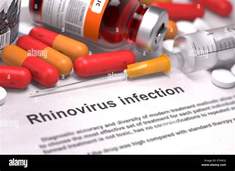 Rhinovirus Infection Diagnosis. Medical Concept Stock Photo - Alamy