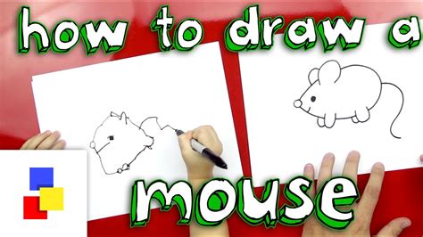 How To Draw A Mouse (for super young artists) - YouTube