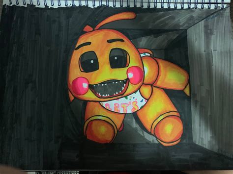 Toy Chica in the vents (fnaf) by Hollyfnaf19 on DeviantArt