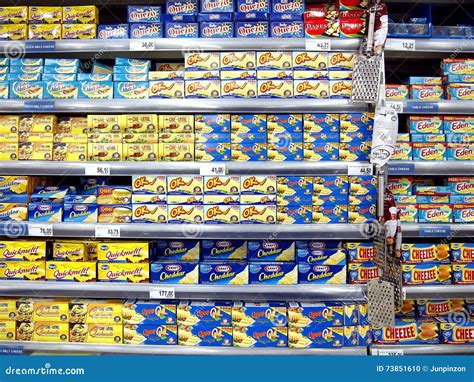 A Wide Variety of Cheese on Display at a Grocery Store. Editorial Image - Image of province ...