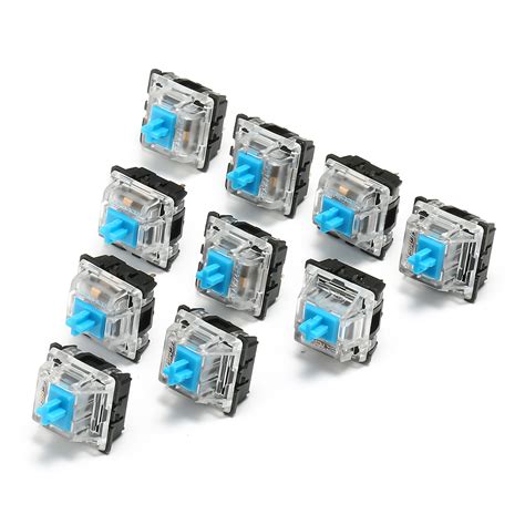 10PCS 3 Pin Mechanical Keyboard Switch Blue Switch for Gateron Keyboard Replacement | Alexnld.com