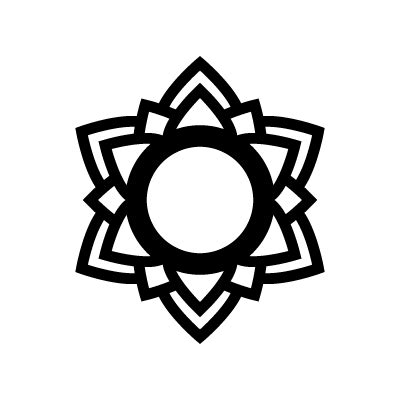 Sahasrara - Crown chakra symbol - Symbolikon Worldwide Symbols