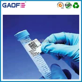 Test Tube Barcode Label Medical Laboratory Freezing Pet Adhesive Sticker Medical Barcode ...