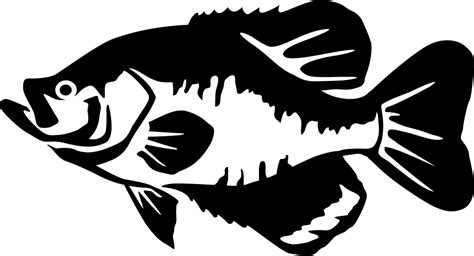 Black Crappie Wall Decal