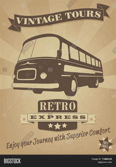 Vintage Bus Retro Vector & Photo (Free Trial) | Bigstock